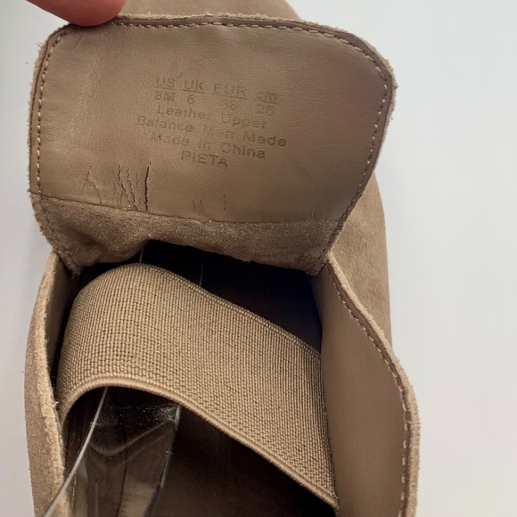 Franco Sarto women’s Pieta taupe lace less Oxford boho slip on loafer flat shoe - Picture 6 of 9